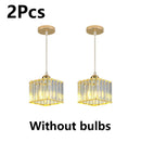 Axyaa Crystal Pendant Light for Restaurant Bar, Kitchen, Bedroom - Modern Minimalist Design