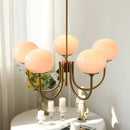 Axyaa Nordic Glass Chandelier for Living Room Dining Room Interior, Minimalist and Romantic Lighting