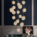 Axyaa Ring LED Pendant Light: Modern Chandeliers for Living Room & Dining Room