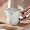 Axyaa European Ceramic Coffee Mug - Exquisite Tea Cup for Home, Breakfast, or Gifts