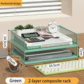 Axyaa Desk Organizer Stackable Tray Set with Pen Holder