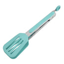 Axyaa Silicone Food Tong Stainless Steel BBQ Tongs Heat Resistant Kitchen Clips