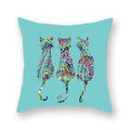 Axyaa Ethnic Elephant Mandala Cushion Cover - Bohemian Style Decorative Pillowcase