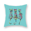Axyaa Ethnic Elephant Mandala Cushion Cover - Bohemian Style Decorative Pillowcase