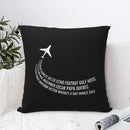 Axyaa Pilot Print Sofa Cushion Cover - Home Party Car Bed Decor