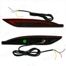 Axyaa LED Rear Bumper Reflector for Hyundai Sonata 8 2010-2014, Brake Light Turn Signal Fog Lamp