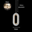 Axyaa Nordic Light Luxury Acrylic LED Chandelier for Home and Events