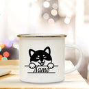 Enamel Dog Mom Custom Mug - Axyaa Dog Lovers Tea Cup Best Gift