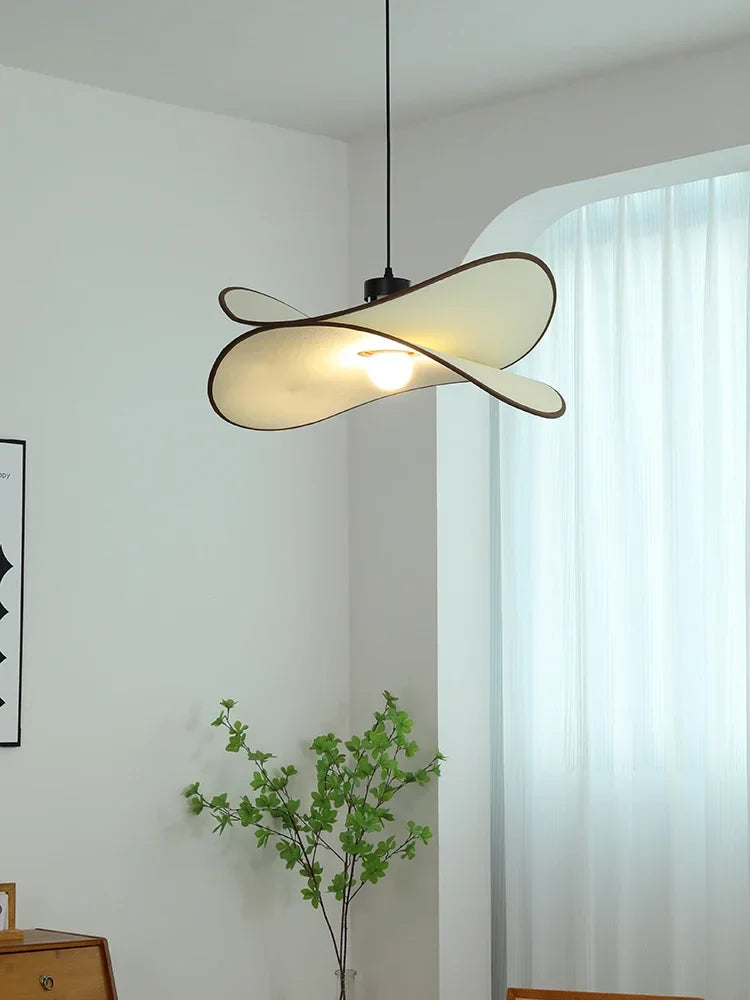 Axyaa Wabi Sabi Cloth Ceiling Lamp LED Chandelier for Living Room and Kitchen Island