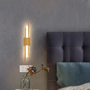 Axyaa Copper Line Pipe Wall Sconces with Acrylic Lampshade - Indoor LED Lighting