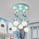 Axyaa Children's LED Carousel Pendant Chandelier for Princess Room & Living Room