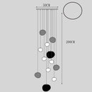 Axyaa Contemporary Indoor Chandeliers for Stairs & Living Room Lighting