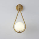 Axyaa LED Metal Wall Lamp: Modern Nordic Style Glass Bedroom Decoration Lighting