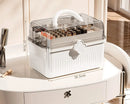 Axyaa 3-Layer Plastic Craft Organizer Box with Handle