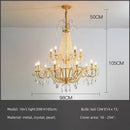Axyaa Crystal LED Chandelier Pendant Lights for Home Decor