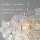 Axyaa Flower Crystal Chandelier: Modern Minimalist Luxury Dining Bar Light