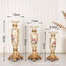 Axyaa Retro Resin Candle Holder for Nostalgic Decoration and Candlelight Dinners