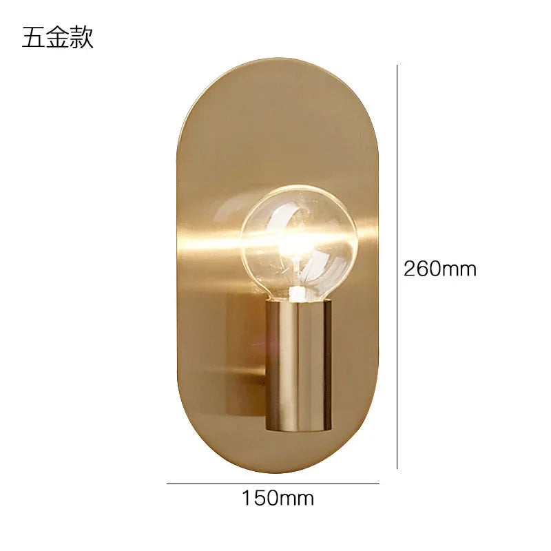 Gold Bedroom Wall Lamp, Modern Sconce Fixtures by Axyaa: Elegant Indoor Lighting for Home Decor