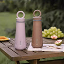 Stainless Steel Axyaa Thermos with Tea Infuser - Portable Insulated Hot Water Bottle