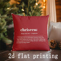 Axyaa Christmas Print Pillow Cover for Sofa Bedroom Car Cushion