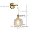 Axyaa Brass Glass Sconce Lamp for Nordic Minimalism LED Wall Lights