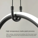 Axyaa Black Ceiling Chandelier with Remote Control - Modern Minimalist Kitchen and Dining Room Lighting