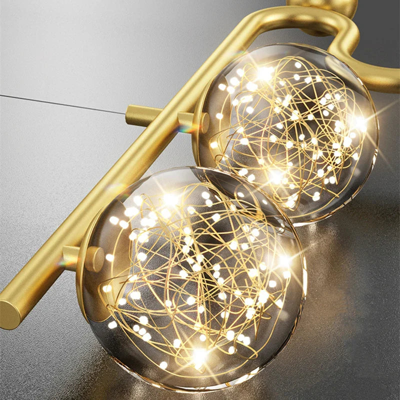 Axyaa White Glass Ball Pendant Lamp for Dining Living Bedroom - Modern Hanging Lighting