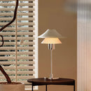 Axyaa Bauhaus Cream Bedside Table Lamps for Stylish Minimalist Home Decor.