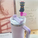 Axyaa Pumpkin Silicone Cap for Stanley Tumbler Cup 30&40oz, Reusable Sippy Plug