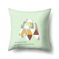 Axyaa Woodland Animal Cushion Cover: Bear Deer Pillow Case for Home Decor