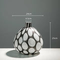Axyaa Polka Dot Glass Vase Terrarium Hydroponics Flowerpot Home Decor