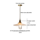 Axyaa Glass Lampshade Pendant Chandelier LED Lighting for Bedroom and Living Room