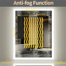 Axyaa Backlit Bathroom Mirror 400x500mm Wall Mounted Vanity Anti-Fog with Light Memory