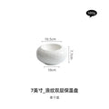Axyaa Artistic Conception Ceramic Insulation Plate, Hotel Restaurant Tableware, Creative Club Dish