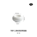 Axyaa Artistic Conception Ceramic Insulation Plate, Hotel Restaurant Tableware, Creative Club Dish