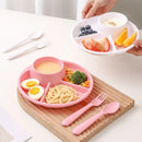 Axyaa Divided Fruit Salad Plate Set for Reusable Microwave-Safe Dining