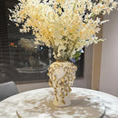 Axyaa Ceramic Gold Flower Vase for Model Room & Living Room Decor