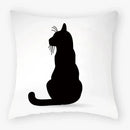 Axyaa Black Cat Pillowcase 45*45 Sofa Car Home Decor Cushion Cover