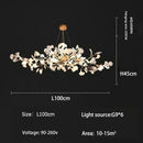 Axyaa Nordic Style LED Chandelier - Home Decor Hanging Light for Living Dining Kitchen Bedroom