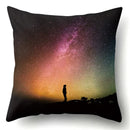 Axyaa Galaxy Print Pillowcase - Decorative Polyester Cushion Cover for Home Sofa