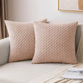 Axyaa 18x18 Corduroy Throw Pillows for Sofa, Bed & Living Room