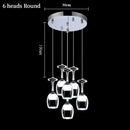 Axyaa Red Wine Glass LED Acrylic Pendant Light for Modern Home Decor