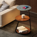 Modern LED Floor Lamp with Shelf by Axyaa: Stylish Living Room Lighting & Storage Solution