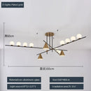 Axyaa Magic Bean Pendant Light: Luxury Nordic Style Chandelier for Home Decor