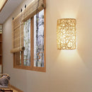 Axya Rattan Wall Lamp: Woven Style for Corridor Bedroom Bedside Restaurant Cafe Staircase