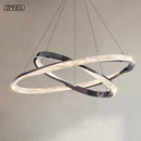 Axyaa Modern Circular Pendant Lamp for Living, Dining, Bedroom - Italian Light Luxury