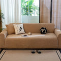Axyaa Elastic Bubble Cloth Sofa Cover | Full Wrap | Modern Cream Series