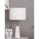 Axyaa Ceramic Desk Lamp: Modern Nordic Style, Warm LED Table Light for Bedroom.