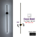 Axyaa Golden Dimming LED Wall Sconce 350° Rotation Modern Indoor Light Fixture