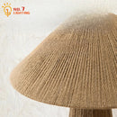 Axyaa Vintage Handmade Hemp Rope Rattan Table Lamp LED E27 Wall Mounted Straw Bedroom Study